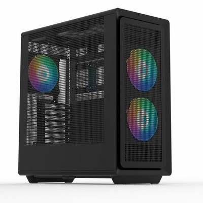 Rosewill Helium Air Black Mid Tower Computer Gaming Case, Mesh Panel,
