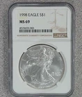 1998 American Silver Eagle NGC MS69 (083)