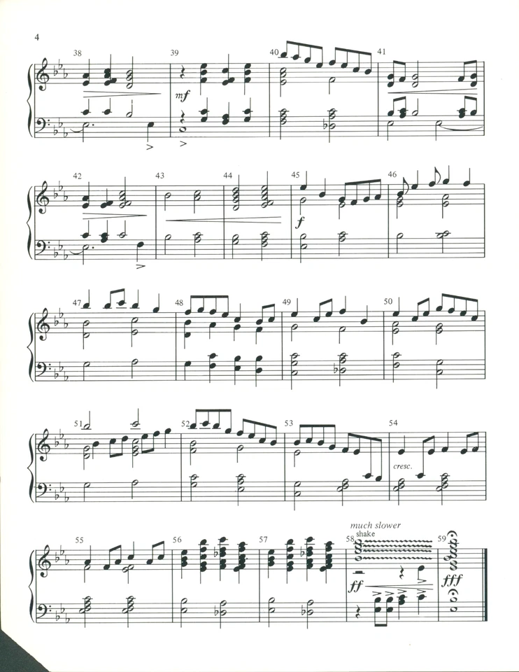 Partituras Just As The Sun Is Rising 3 octavas Handbells 1984 Wagner Foto 3 de 3