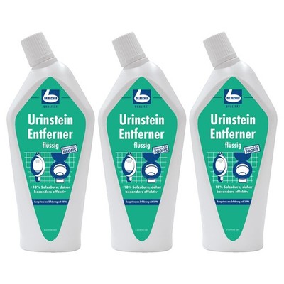 Dr. Becher Urinstein Entferner 750ml für Toiletten Urinale Bidets (3er Pack)