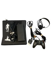 Xbox 360 S Slim Model 1439 Console Bundle + Controller, Game, Headset, Cables