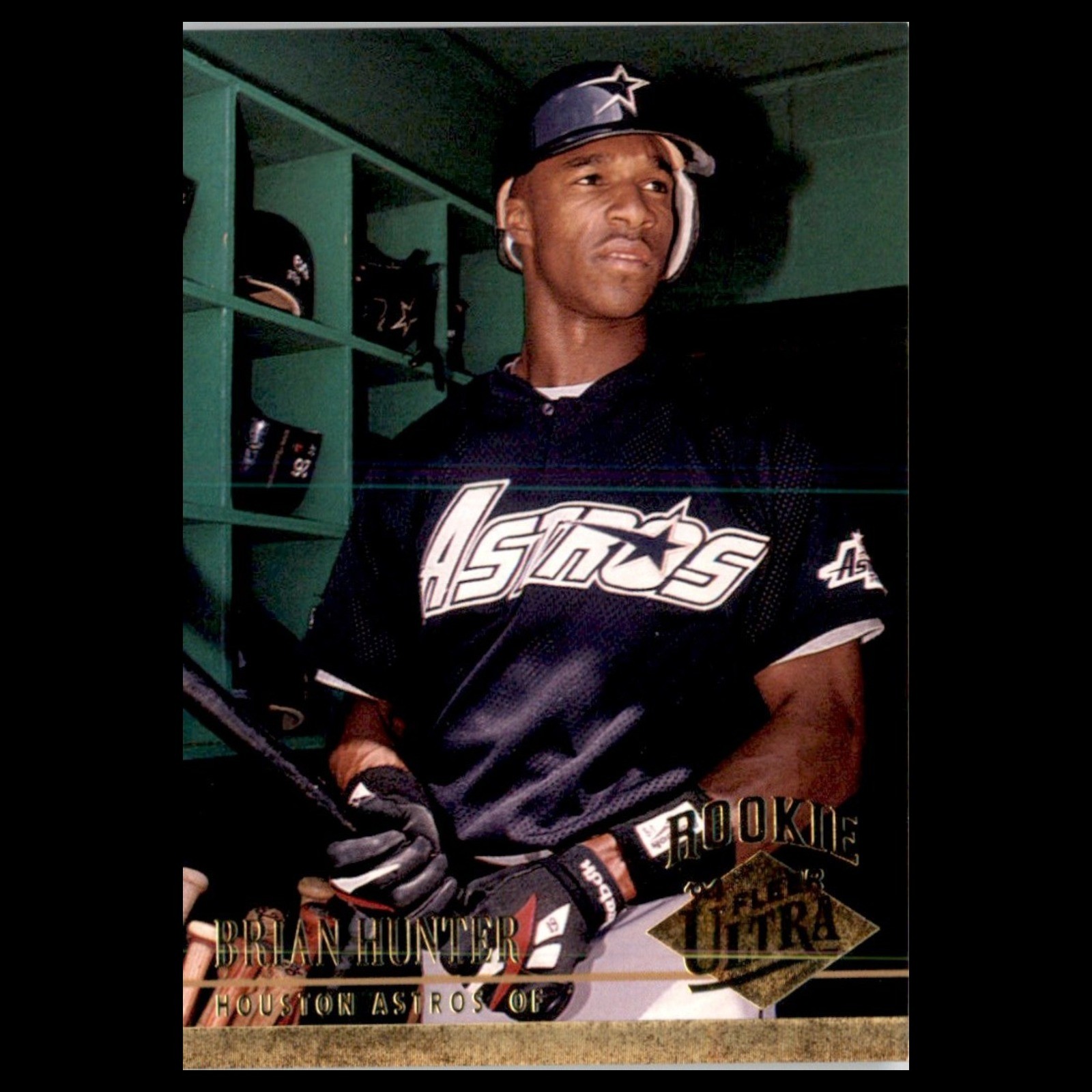 Brian Hunter #505 1995 Fleer Houston Astros Baseball Card MLB