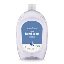 Amazon Basics Gentle & Mild Clear Liquid Hand Soap Refill Triclosan Free