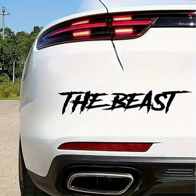 2x THE BEAST Die Bestie Auto Aufkleber Sticker Folie Tattoo