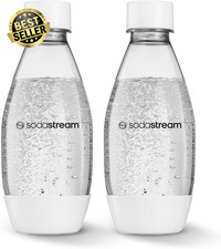 2× Fuse 500ml Carbonating Bottles BPA-Free Dishwasher Safe Soda Lid Compatible