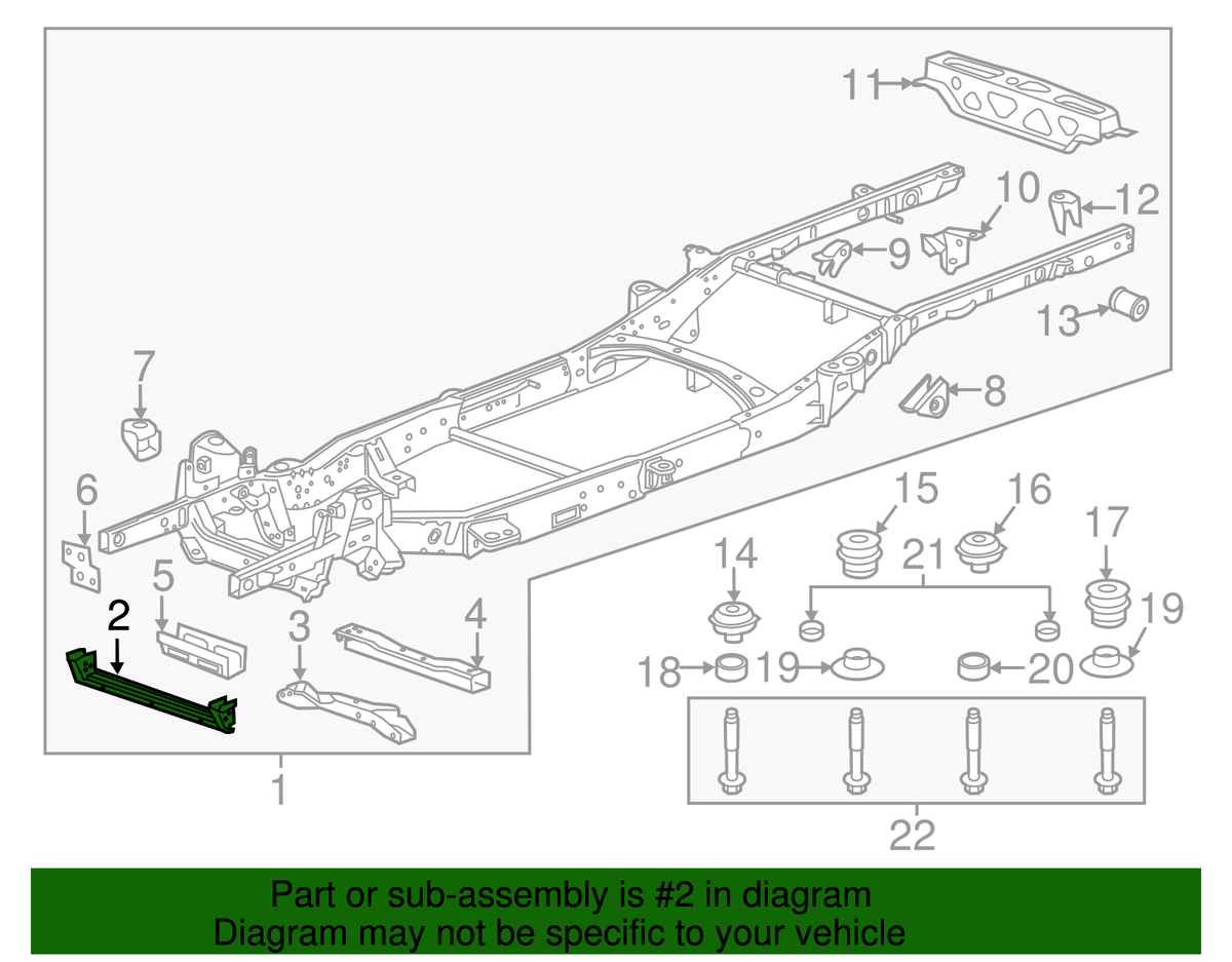 Genuine GM Front Crossmember 84916031 | eBay