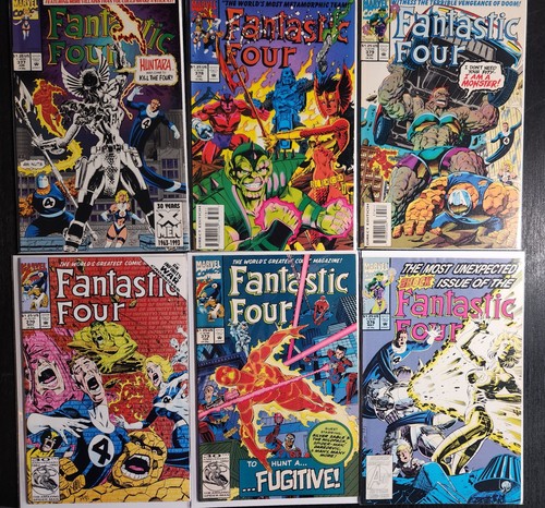 FANTASTIC FOUR #370 ~ 379 LOT OF 6 MARVEL COMICS 1992 INFINITY WAR TIE-INS VF