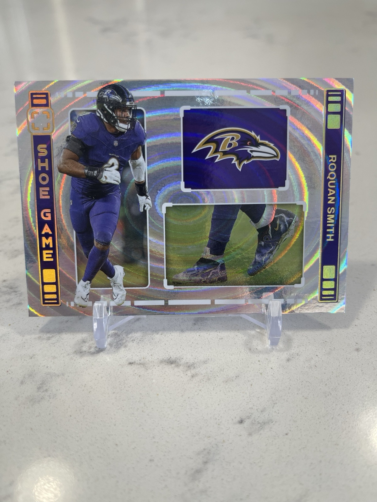 2024 Panini Photogenic Football Roquan Smith Ravens Shoe Game Case Hit SSP 🔥