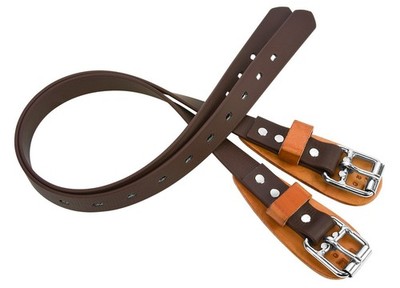 Weaver Leather Arborist Upper Climber Straps Brown/Tan 26 08-98001-26
