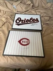 MLB HOF Boog Powell and Joe Morgan Framed Autographed Framed Mini Jerseys
