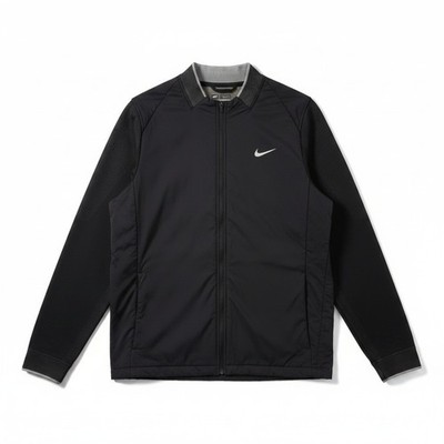 Nike Golf Jacket Mens Large Black Hyperadapt Aerolayer Full Zip Windbreaker L