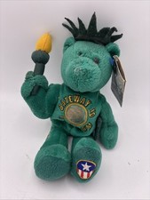 VINTAGE 2002 LIMITED TREASURES LADY LIBERTY COIN BEAR