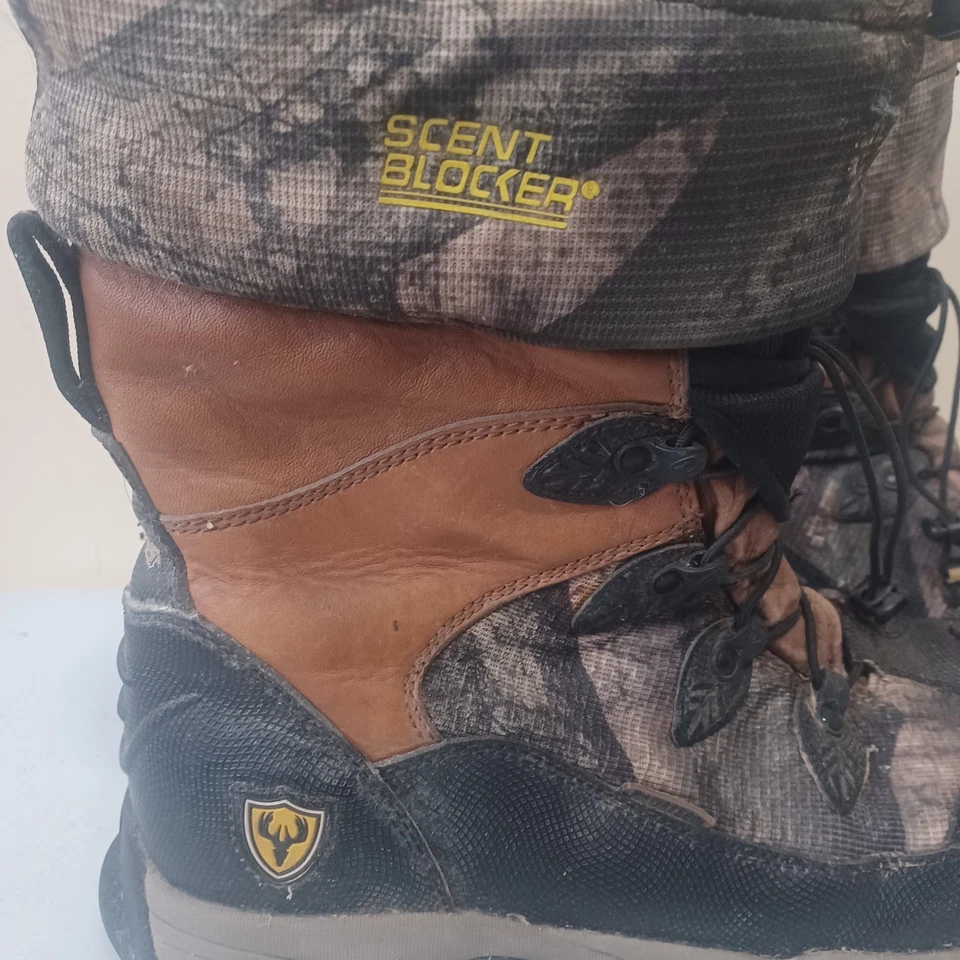 Scent Blocker Hunting Boots Lady Pursuit 11.5M Realtree Camo Leather Foto 3 de 4