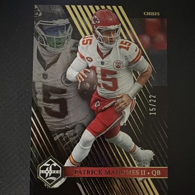 Patrick Mahomes II 2023 Panini Limited #52 Spotlight Holographic 15/22 JM