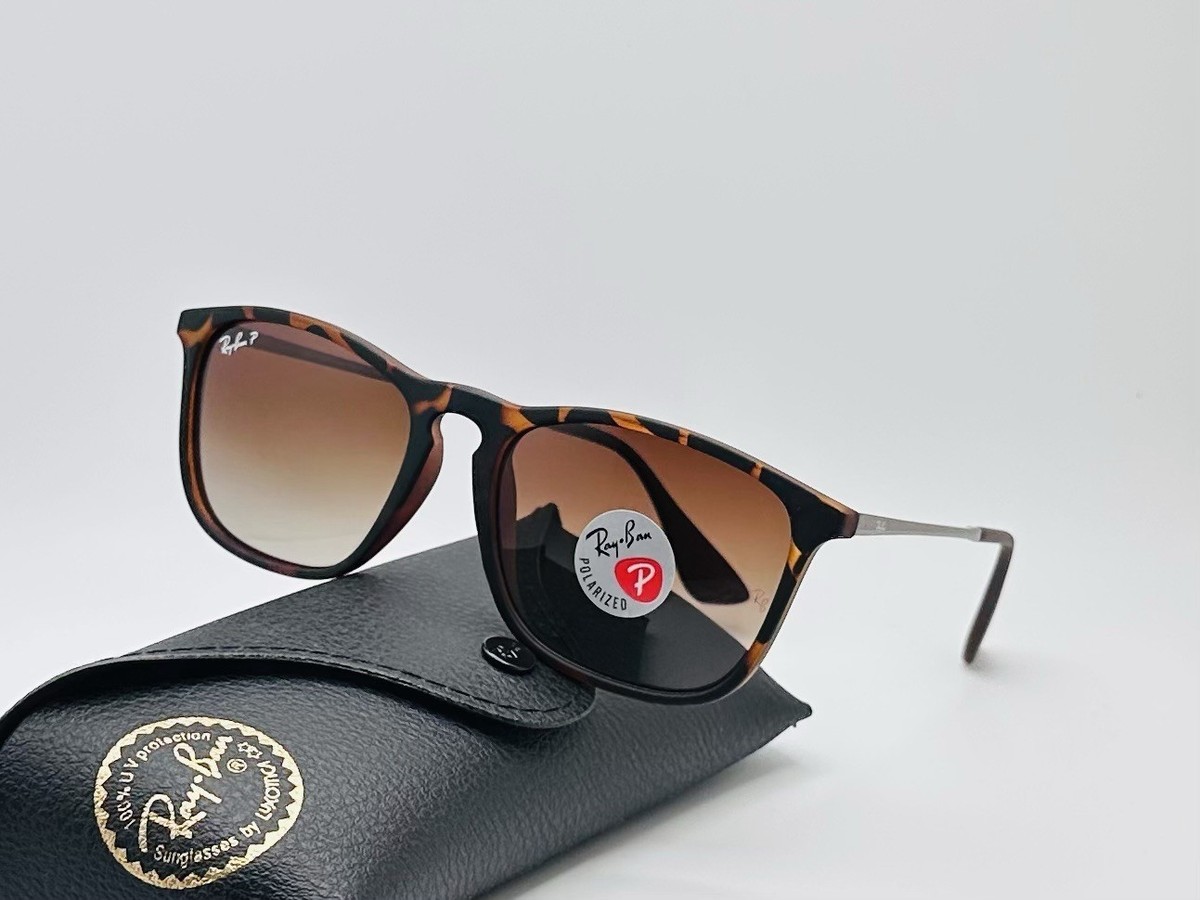 Ray-Ban Chris Sunglasses Tortoiseshell + Gold Frame RAY-BAN - RB4187 Chris main image 4