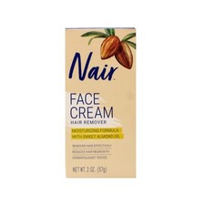 Nair Hair Remover Moisturizing Face Cream with Sweet Almond Oil 2 oz Each
