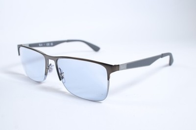 Ray Ban RB6335 Unisex Schwarz 2503 Halbrand Metall Brille Brillengestell
