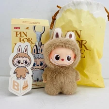 POP MART Labubu The Monsters Pin For Love Series Mini Vinyl Plush Doll Pendant B