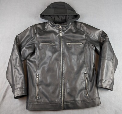 ジャケット・アウター Vintage MIT leather ribbed hooded jacket s-l400.jpg