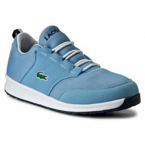 lacoste light blue shoes