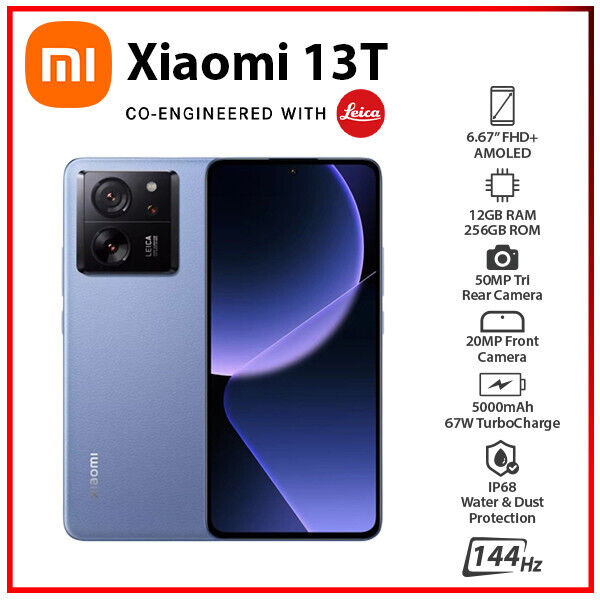 Xiaomi 13T 5G Dual SIM 12GB/256GB, Alpine Blue (Global)