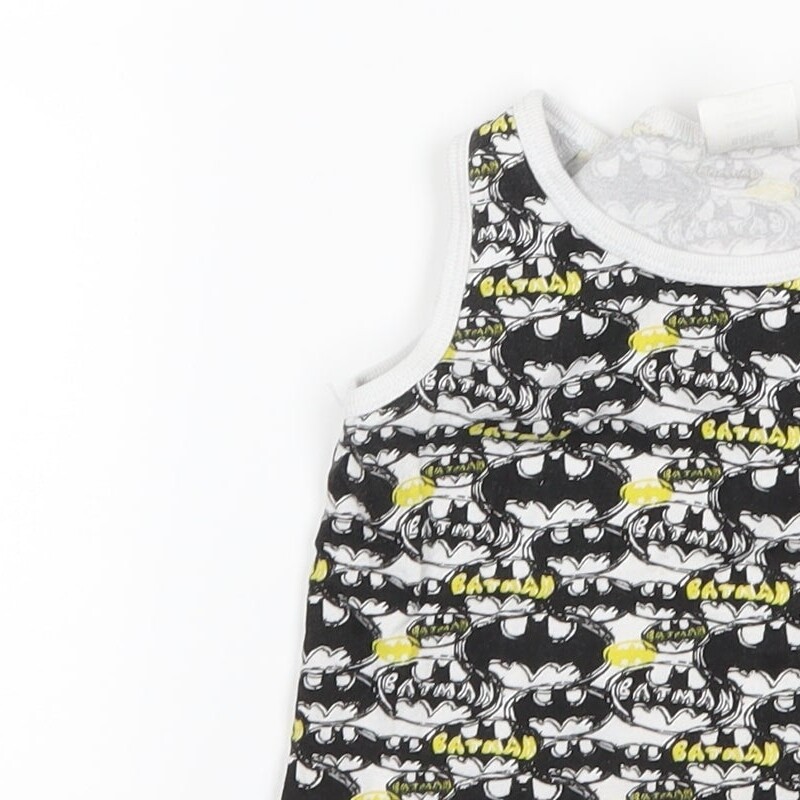 Batman Boys White Cotton blend Tank Size 3-4 Years image 9