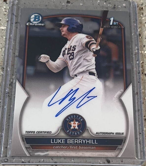 2023 Bowman Chrome Rookie Luke Berryhill Auto CPA-LBL !