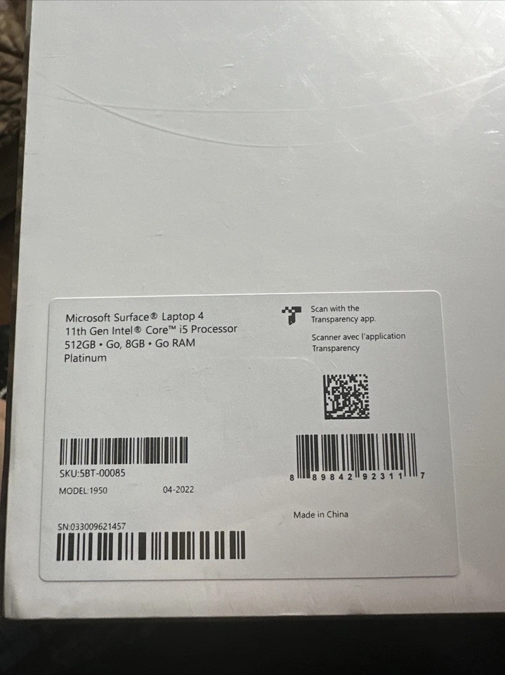 Microsoft Surface Laptop 4 13.5" (512GB SSD, Intel Core i5-1135G7, 2.40GHz, 8GB - Image 2 of 4