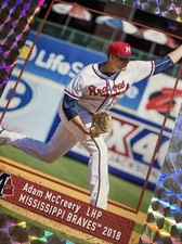 2018 ADAM MCCREERY ROOKIE #51 MISSISSIPPI BRAVES MINOR LEAGUE AA CSTORE RARE