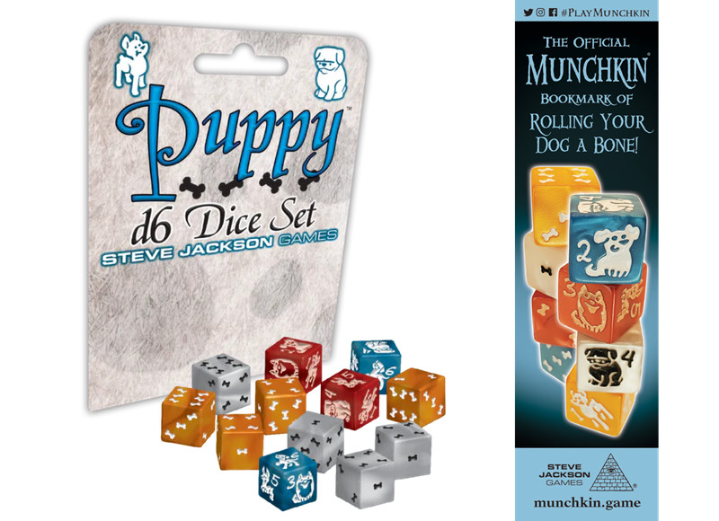 Набор кубиков Puppy d6 с закладкой Munchkin для промо-акции Брось своей собаке косточку 3190₽