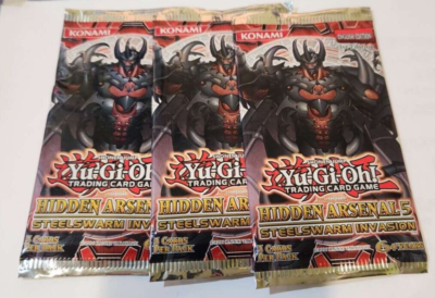 4)Yugioh Trading card Steelswam inv Hidden Arsenal 5 1st Edition Booster  pack | eBay