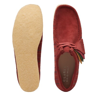Clarks Originals Wallabee Men's Burgundy Combi 26174512 | eBay