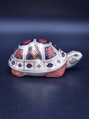 Royal Crown Derby Imari 1128 Turtle Paperweight-Gold Stopper | eBay UK