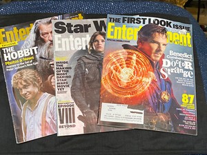 Entertainment Weekly Magazine Lot Issue Star Wars Hobbit Marvel