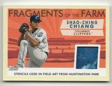 2019 Topps Pro Debut SHAO-CHING CHIANG Fragments of the Farm Relic Clippers Blue