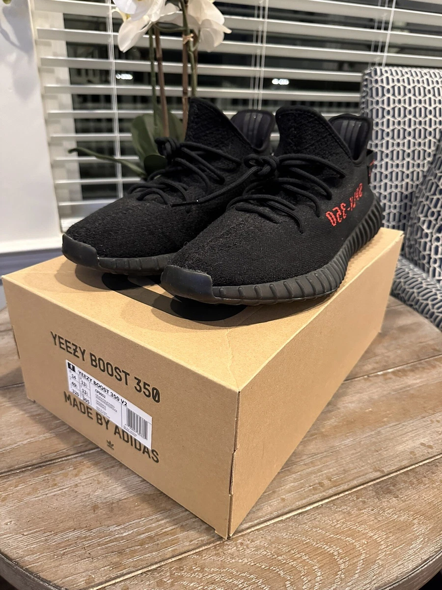 Travieso Reunión crecimiento Adidas Yeezy Boost 350 V2 Bred Black Red CP9652 Size 14 *preowned CLEAN* |  eBay