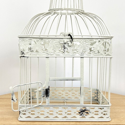 Jaula decorativa ornamental para pájaros 47 cm vintage decoración boda mesa centro de mesa - Imagen 4 de 10