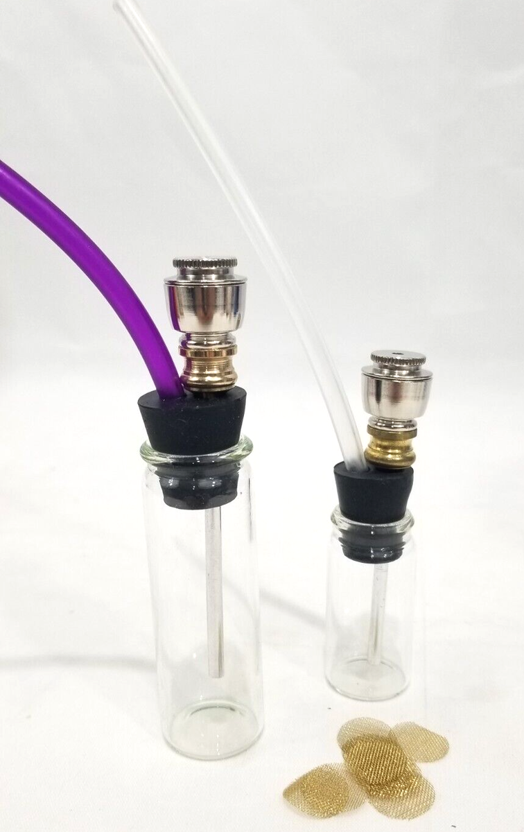 water cigarette pipe Copper Hookah Tobacco Smoking Bong Double Filter Holder Portable Mini Acrylic Plastic Water