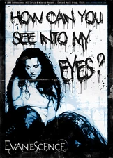 A3 Evanescence Band 2003 Poster Photo Amy Lee How Can You See Into My Eyes