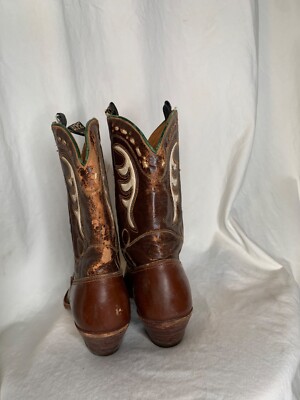 Vintage 50s Acme Hopalong Inlay Cowgirl Cowboy Boots Cassidy Pee