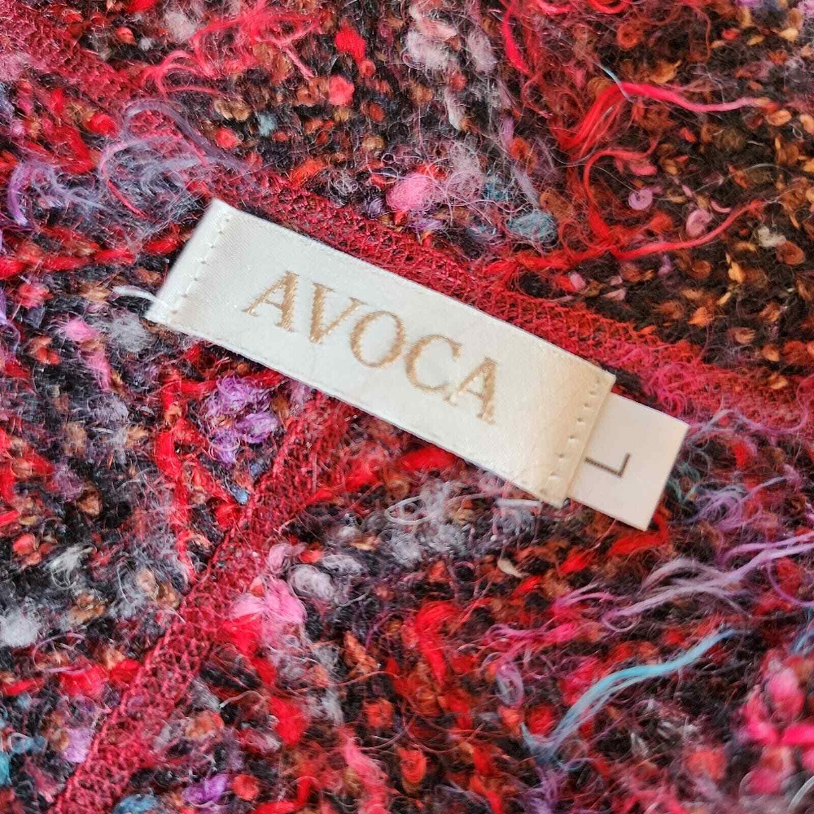 Avoca Button Up Collared Sweater Jacket Wool Moha… - image 6