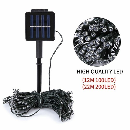 200LED Solar Power Fairy Lights String Lamps Party Wedding Decor Garden Outdoor - Picture 8 of 24