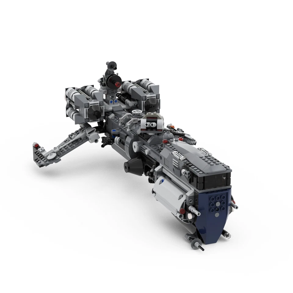 MOC: The Fast and Capable Spaceship with Exploration Buggy 929 Pieces DIY - Image 2 of 4