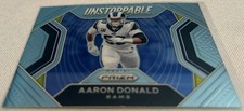 2020 Panini Prizm Football Aaron Donald Los Angeles Rams Unstoppable insert #6