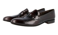 Luxus Prada Business Schuhe 2DA035 Braun Leder Neu 9 43 43,5
