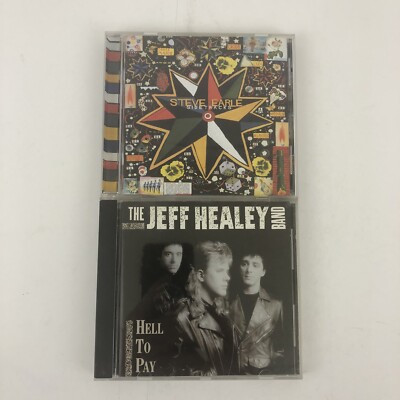 Classic Rock CD Lot Of 2 The Jeff Healey Band And Steve Earle
