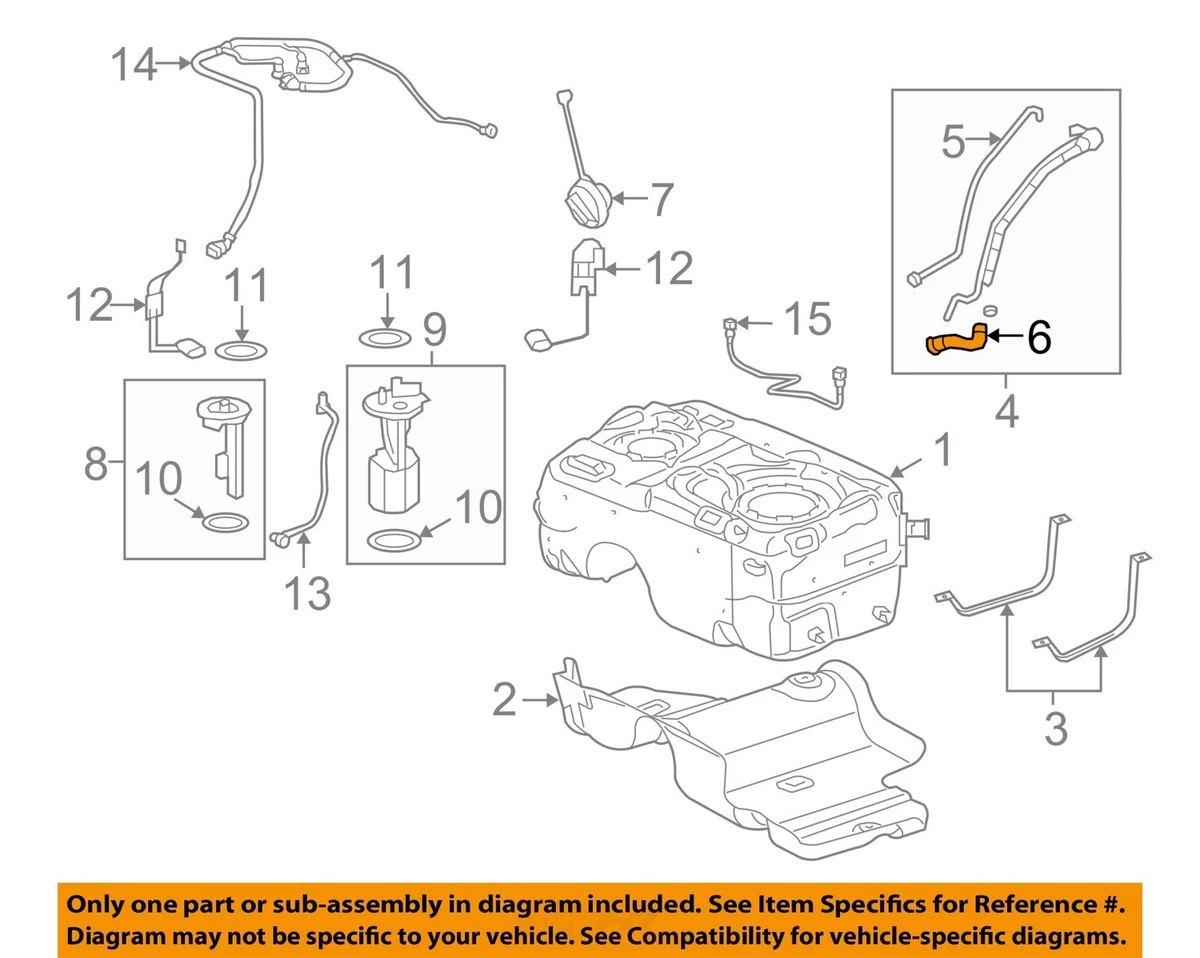 Saturn GM OEM 08-09 Vue 2.4L-L4 Fuel System-Lower Hose 25775101 | eBay