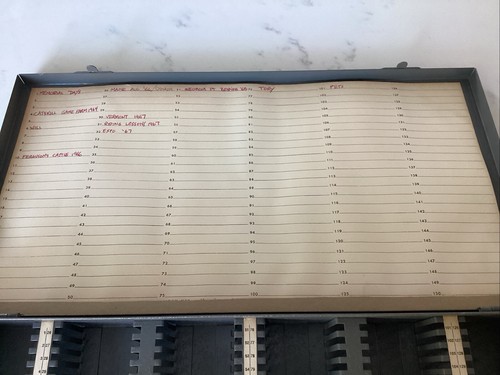 Vintage Metal Gray Brumberger Photo Storage Box Case Holds 150 Slides Excellent - Picture 6 of 10