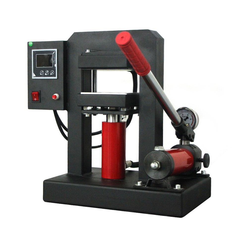 Hydraulic Press Manual Hydraulic Heat Press Machine Ton w/ Pressure