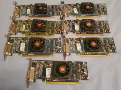 LOT OF 7 DELL AMD Radeon HD 6350 109-C09057-00 Low Profile Video Graphics Card